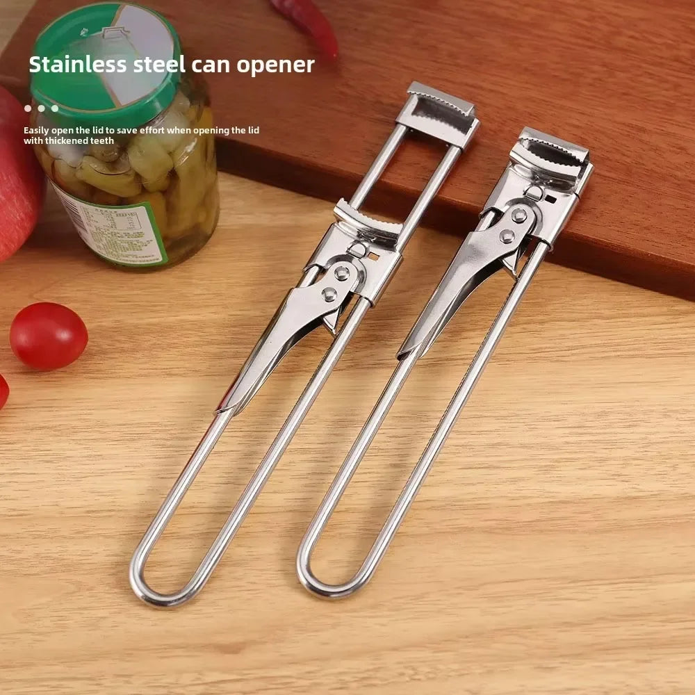 Rotating Stainless Steel Manual Can & Bottle Opener – Anti-Slip Bottle & Can Opener Zpaxo