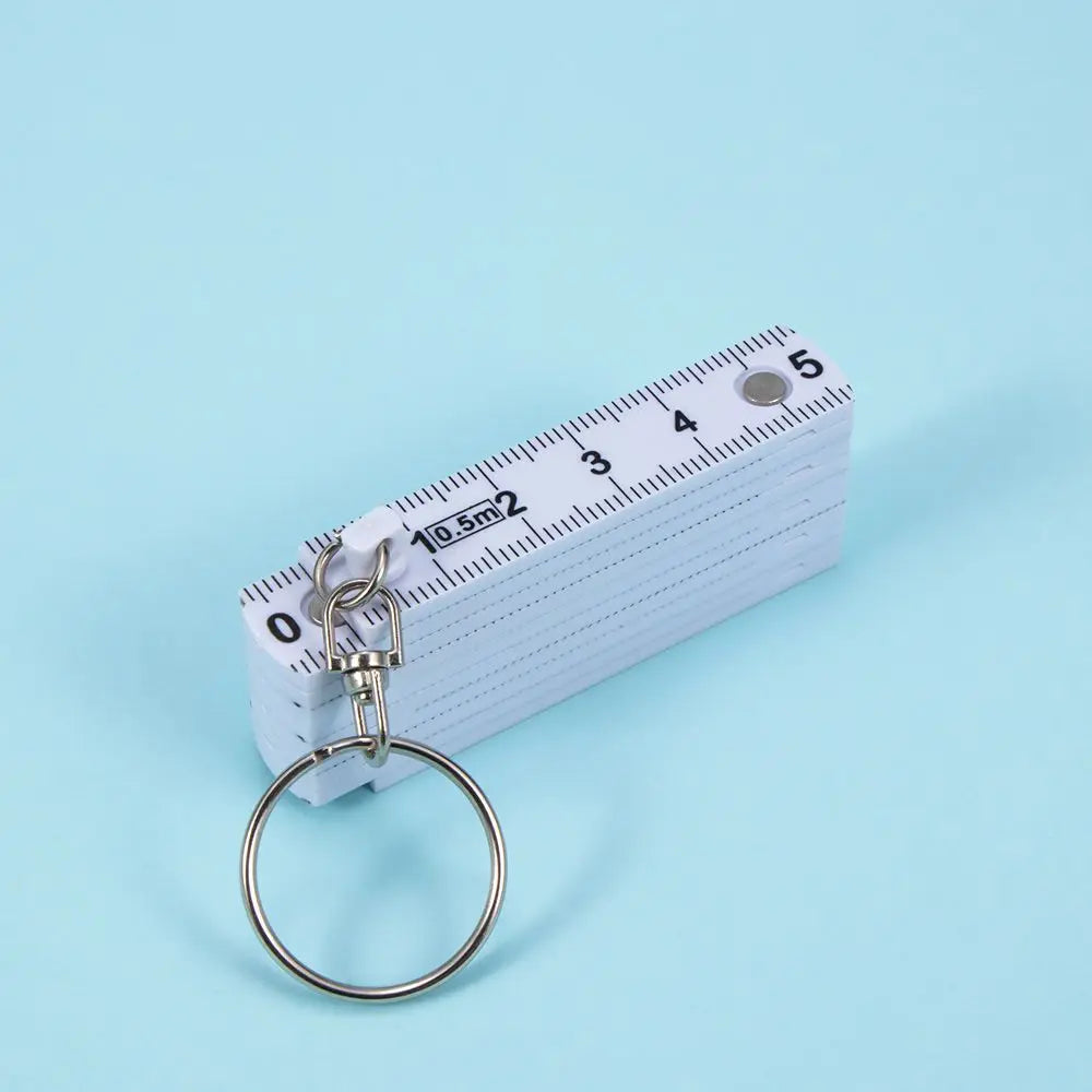 Plastic Ruler Tape Fold Folding Measure Carpenter Measuring Tool Key Zpaxo