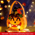 Halloween Nonwoven Pumpkin Tote Bags Perfect Trick-or-supports Candy