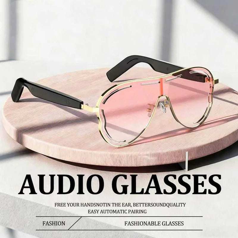 2026 NEW Smart Bluetooth Wearable Wireless Audio Glasses Air Conduction Sunglasses Game UV Resistant Sunglasses Zpaxo