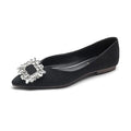 Women White Ballet Flats 2026 Round Toe Gold Buckle Soft Leather Slip Zpaxo 889-1 Black 37 China Mainland