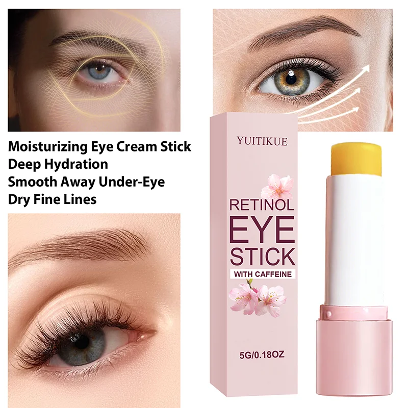 YUITIKUE Retinol Eye Stick with Caffeine – Anti-Aging, All Skin Types Eye Cream Stick Zpaxo