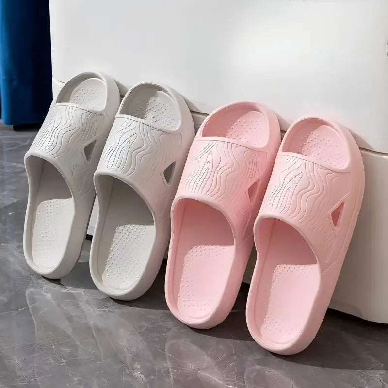 SHAJI Unisex Couple Cloud Slides Summer EVA Thick Sole Non Slip