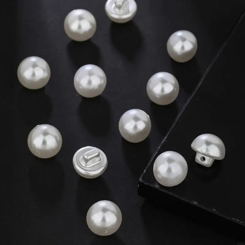 12 Pcs Mushroom Buttons Round Sewing Buttons for Dressmaking and Tailoring False Pearls Buttons Zpaxo