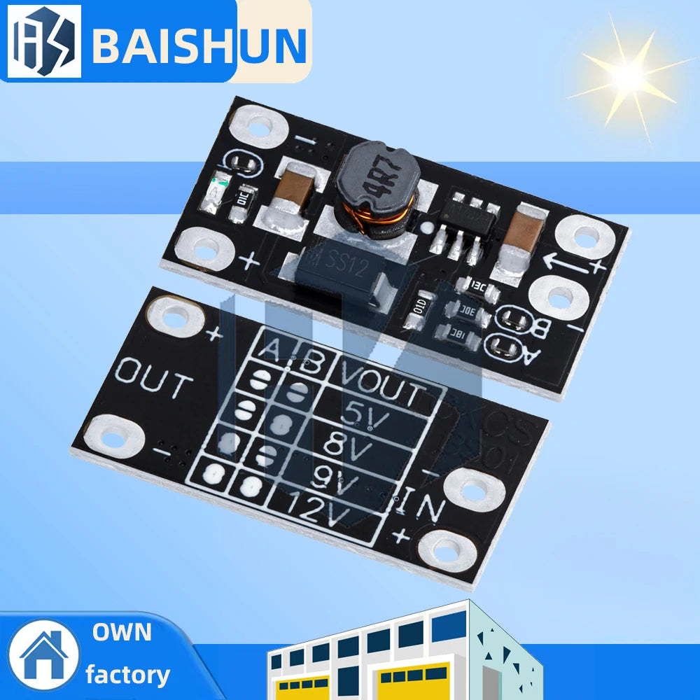 1 5 Newest Multi-function Mini Boost Module Step Up Board 5V 8V 9V Zpaxo