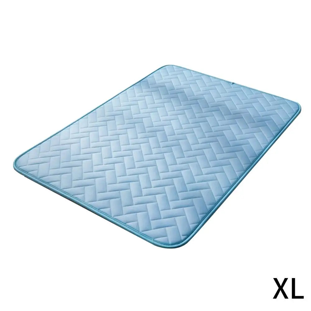 Dog & Cat Cooling Mat – Ice Silk Pet Bed Pad S to XXL Pet Cooling Mat Zpaxo XL