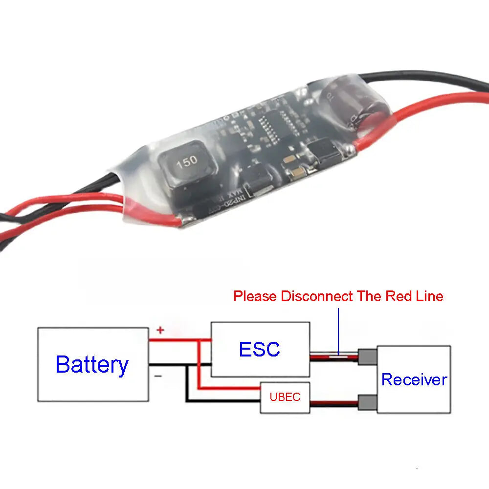 5V UBEC 3 5 7A Mini External BEC 2-12S Lipo DC-DC Converter Step Down