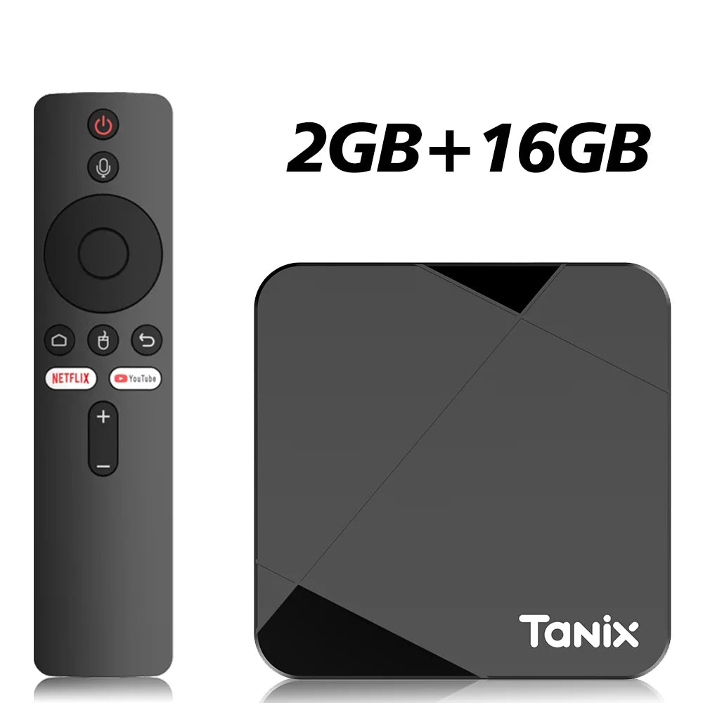 Tanix TX5 Android14 TV Box Amlogic S905Y5 Quad Core 16 32 64GB AV1 BT Zpaxo