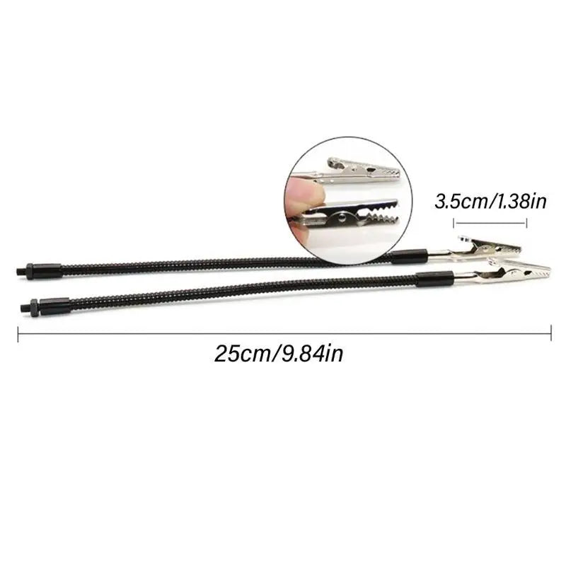 652F 2Pcs Helping Hands Soldering Clamp Adjustable Soldering Clip Flexible Gooseneck Zpaxo