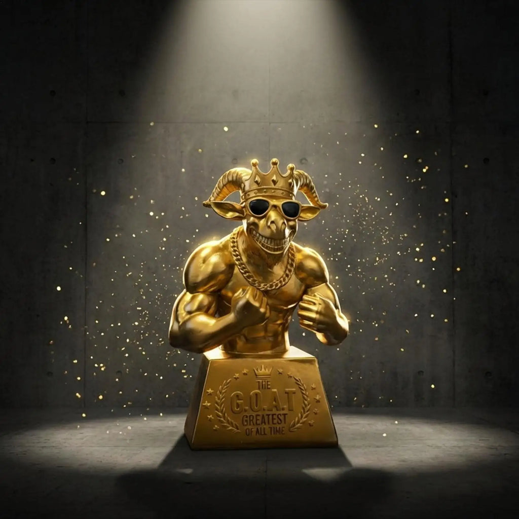 Goat Award Muscle Goat Football Player Award Humorous Desk Figurine for Players Winners Athletes Captains League Home Apartment Zpaxo