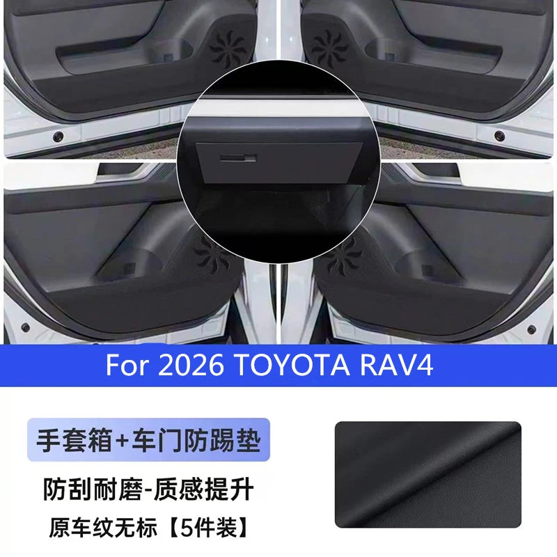For 2026 TOYOTA RAV4 generation Renegade anti-kick mat anti-scratch mat protection film car decoration products accessories Zpaxo 5pc no logo