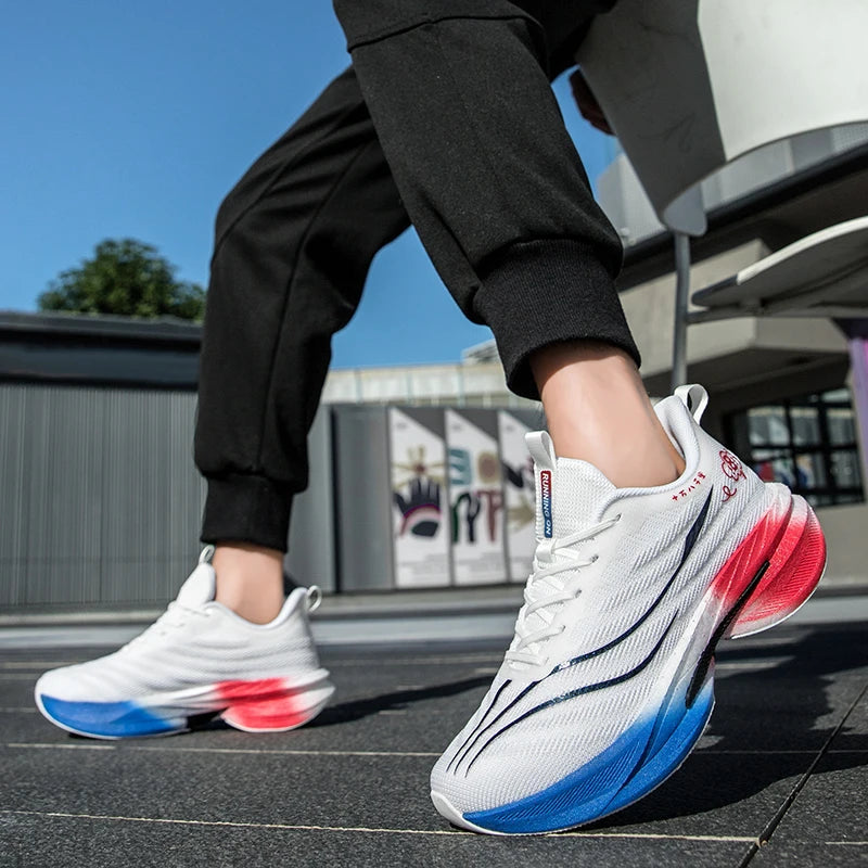 Men's Casual Sneakers Luxury Trainer Shoes Breathable Race Running