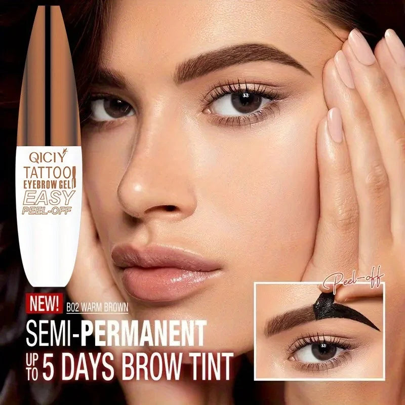 3D Peel-off Eyebrow Gel Tint Waterproof Lasting Non Smudge Eyeliner Pen Natural Liquid Brow Tattoo Dying Cream Makeup Zpaxo