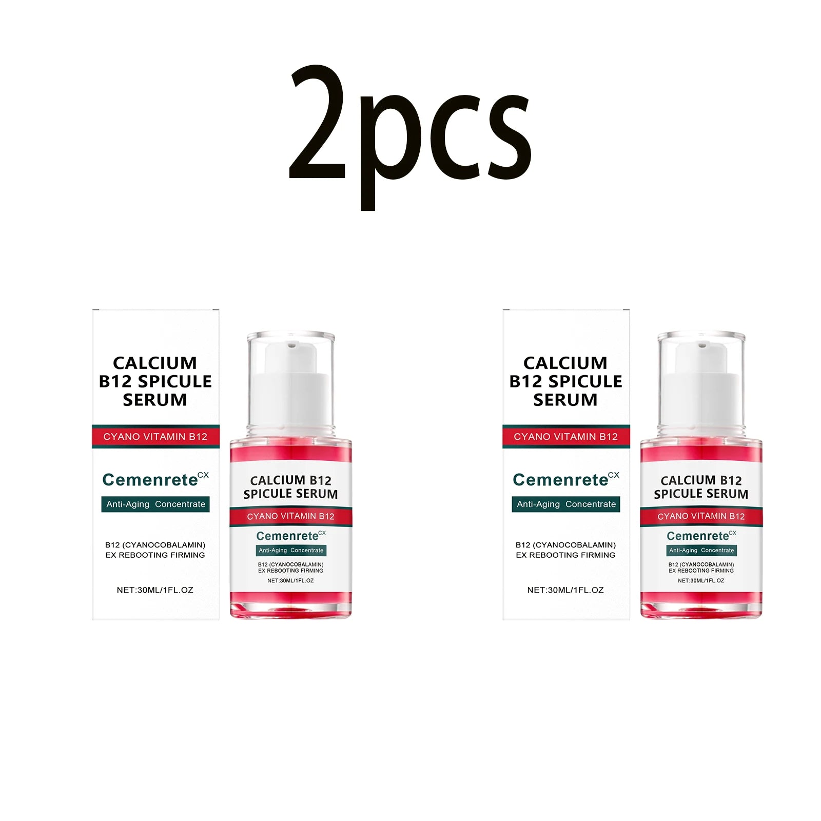 Pink Spicule Pore Tightening Anti-Aging Serum,ull Hydrating Protecting Skin Bright Revitalizing Unisex Essence Zpaxo 30mlx2 boxed