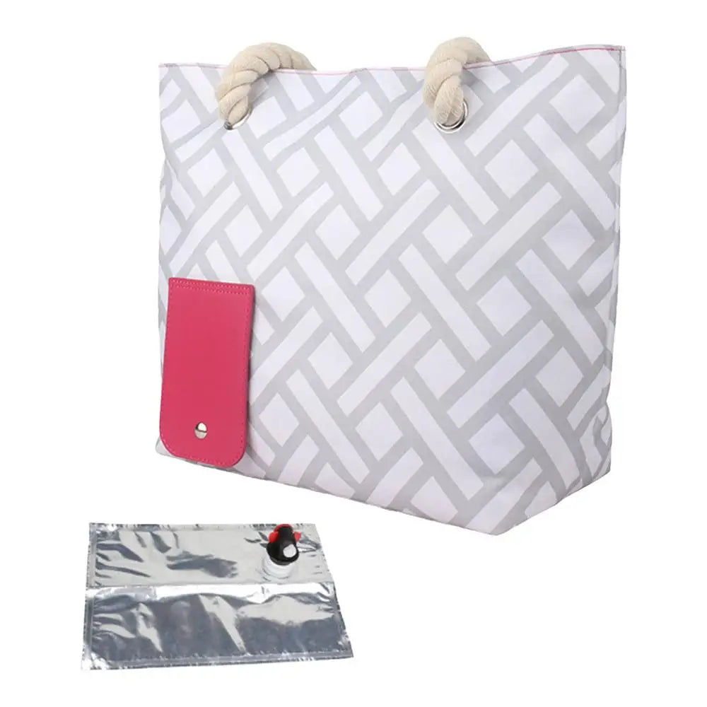 Beach Wine Purse With Hiddens Insulated Compartment Holds 2 Bottles Of Wine For Travel Insulated Cooler Bag Wine Tote Purse Zpaxo 01 China Mainland