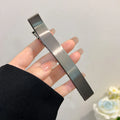 Korean Women Elegant Hair Clips Barrettes for Girls Metal Hair Claws Hairpin Bangs Duckbill Clip Ponytail Fashion Accessories Zpaxo 1PC Black