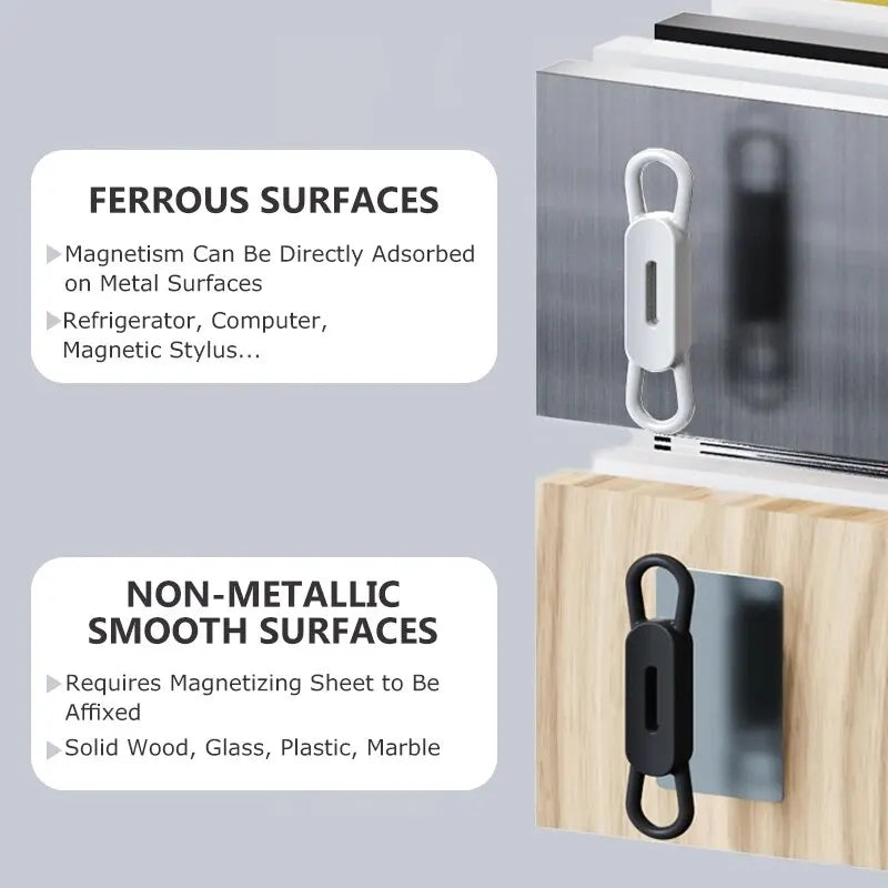 6pcs Magnetic Pencil Holder Tablet Touch Pen Clips Multifunction Silicone Adjustable Pen Stand For Office Organizer Accessories Zpaxo