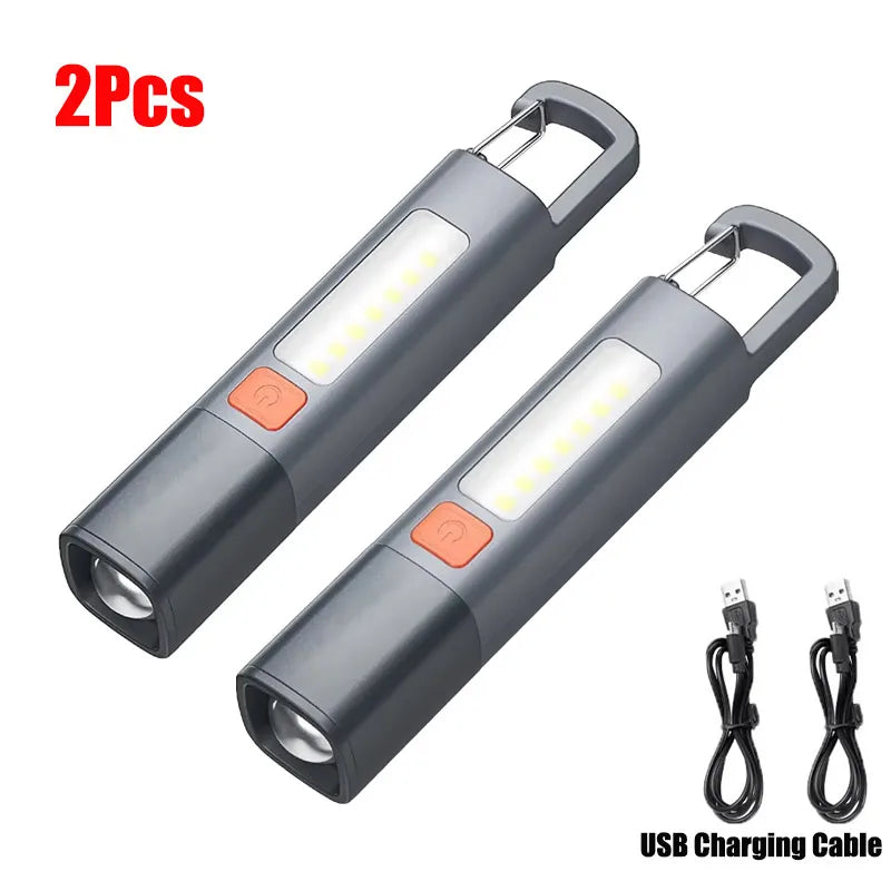 ESMARTER 1200-Lumen COB LED Flashlight | USB-C Rechargeable Torch