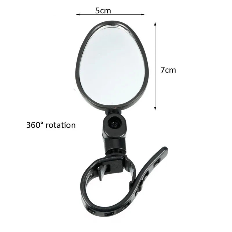 1pc Electric Scooter Rearview Mirror Rear View 360°Rotatable Mini Mirror for Xiaomi M365 M365 Pro Child Bike Scooter Accessories Zpaxo