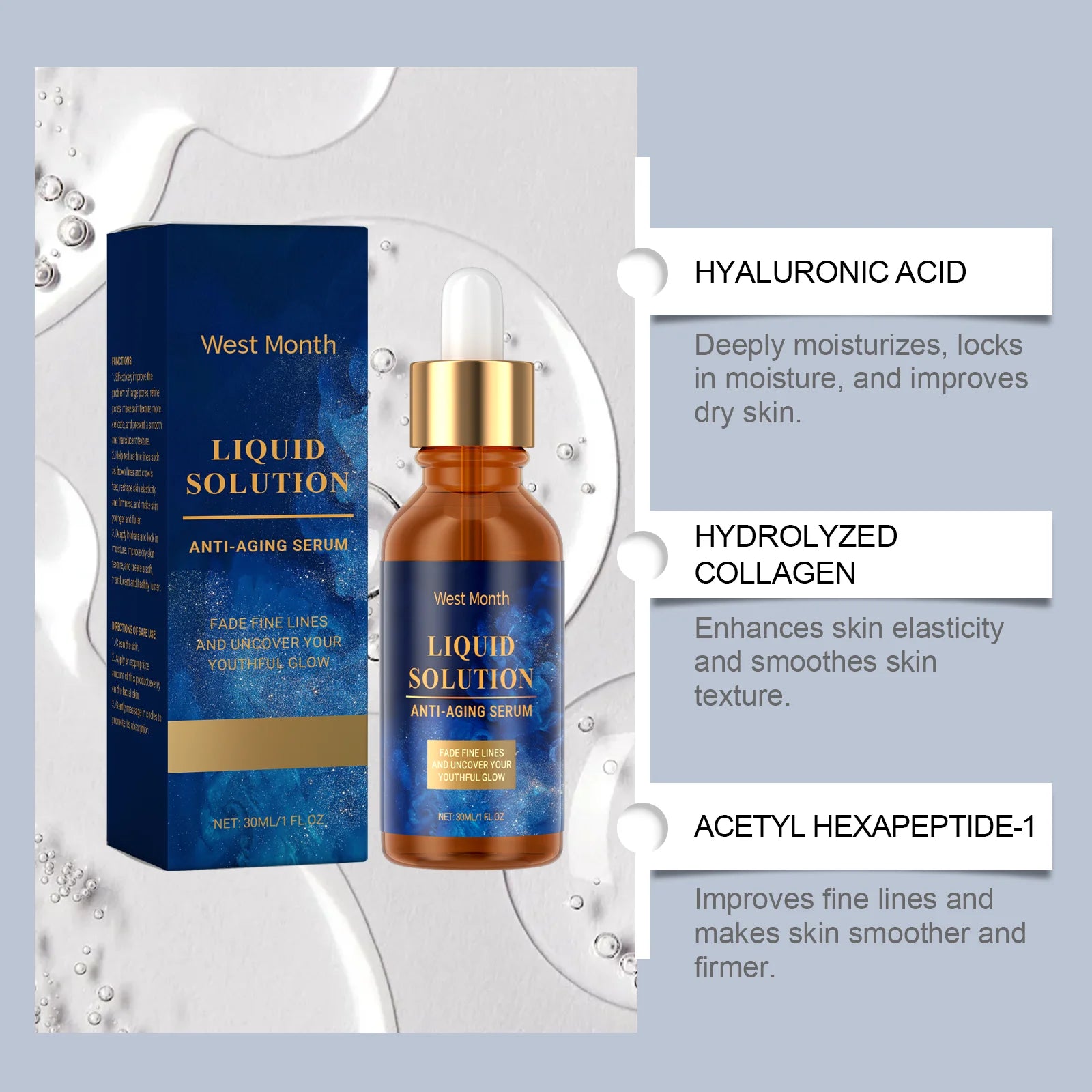 Anti Aging Facial Serum Firming Lifting Fade Fine Lines Deep Moisturizing Whitening Anti Dark Circles Wrinkle Remover Face Cream Zpaxo