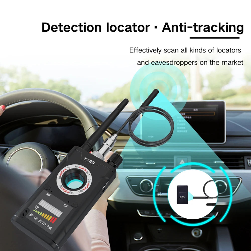 Multi-function Anti Mini Audio Camera K18S Detector Bug Finder GSM Zpaxo