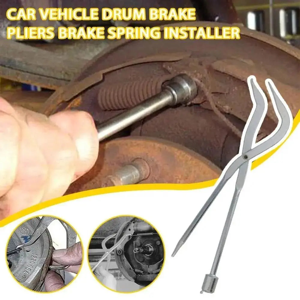 Adjustment Car Drum Brake Spring Plier Sturdy High Performance Vehicle Disassembly Pliers High Strength with Brake Spoon Zpaxo