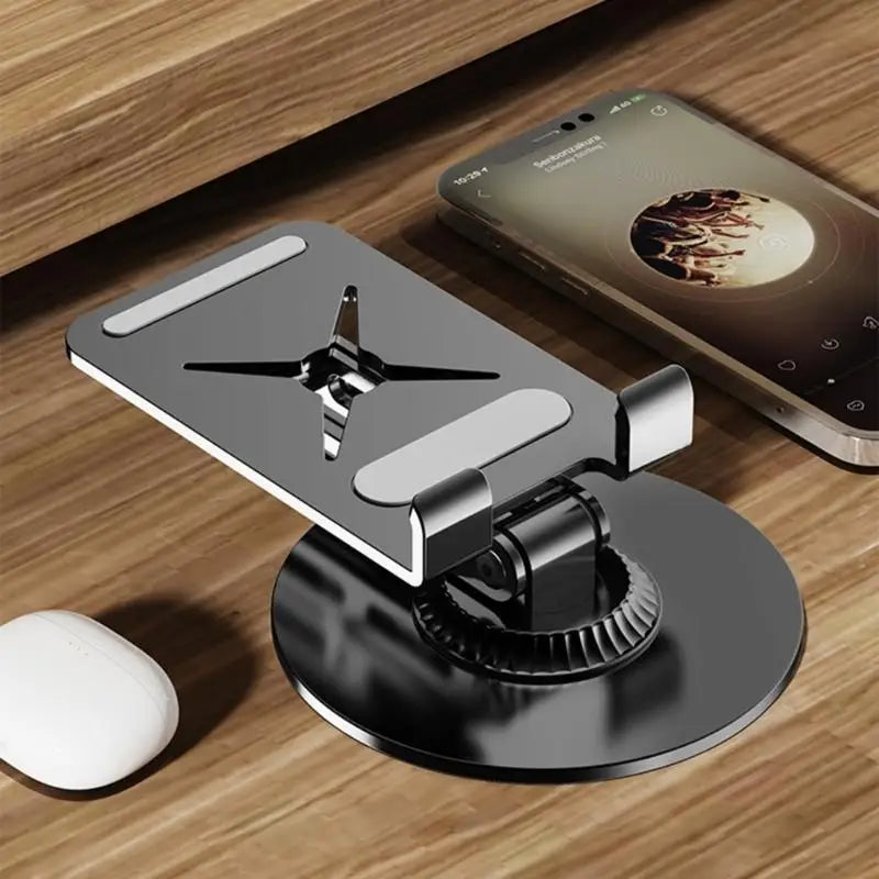 652F Phone Stand Heavy Duty 360 Rotating Tablet Holder Metal Desk Stand For Smartphones And E Readers Zpaxo
