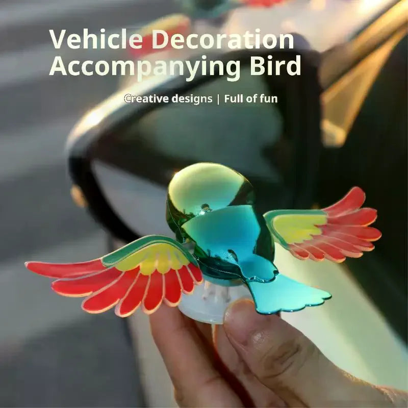 Flying Bird Car Ornament – Wind-Spinning Wing Vehicle Decor
