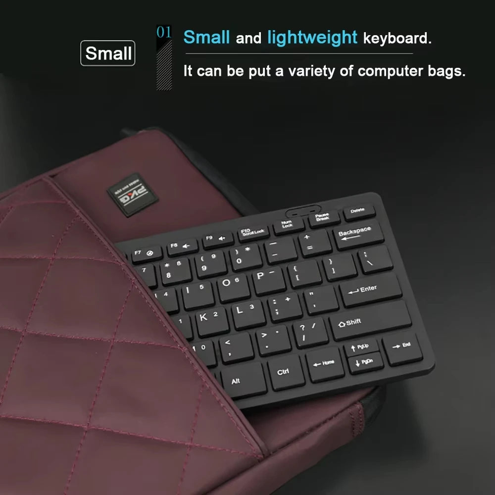78 Keys USB Wired Keyboard ABS Waterproof Multimedia Computer Home Zpaxo