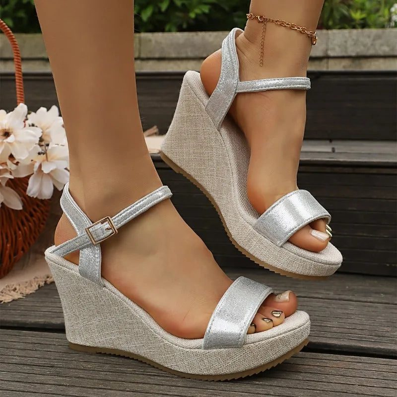 Women's Beach Comfortable Hollow Out Fashionable Casual Heel Sandals Zpaxo