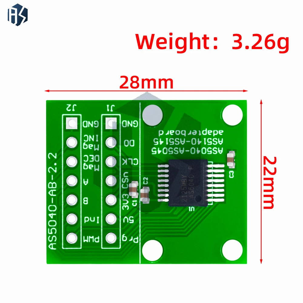 AS5040 Programmable Magnetic Rotary Encoder Module AS5040-ASST Zpaxo