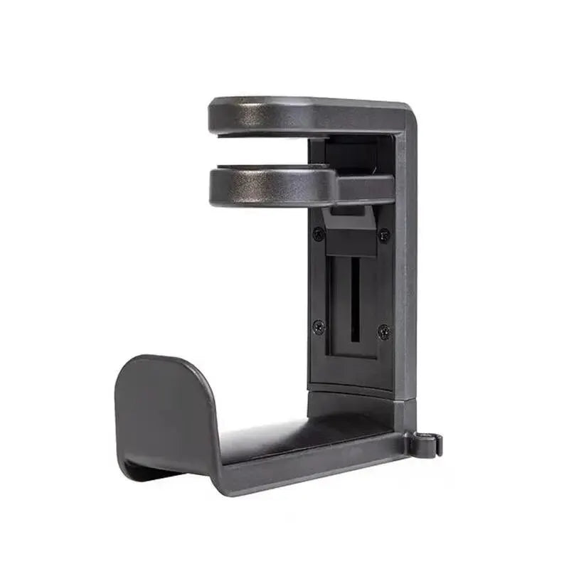 Under Desk Headphone Stand 360 Rotating Clip-on Supports Earphones Zpaxo Black
