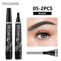 Waterproof Eyebrow Pen Smooth Non-dyeing Four-pronged Liquid Zpaxo 05