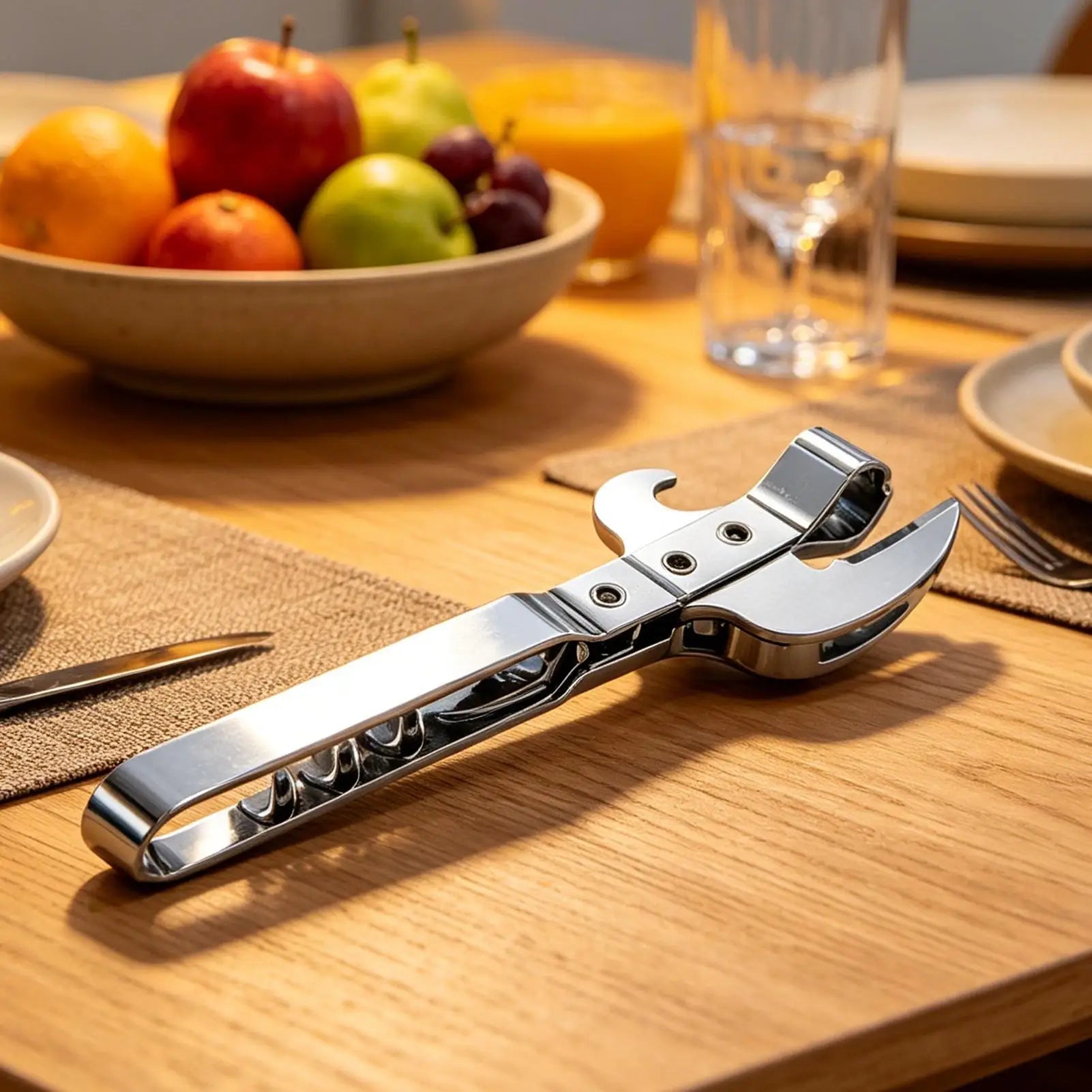 Multifunctional Bottle Opener Stainless Steel Bottle Jar Opener Adjustable Manual Jar Opener Gripper Corkscrew Kitchen tools Zpaxo