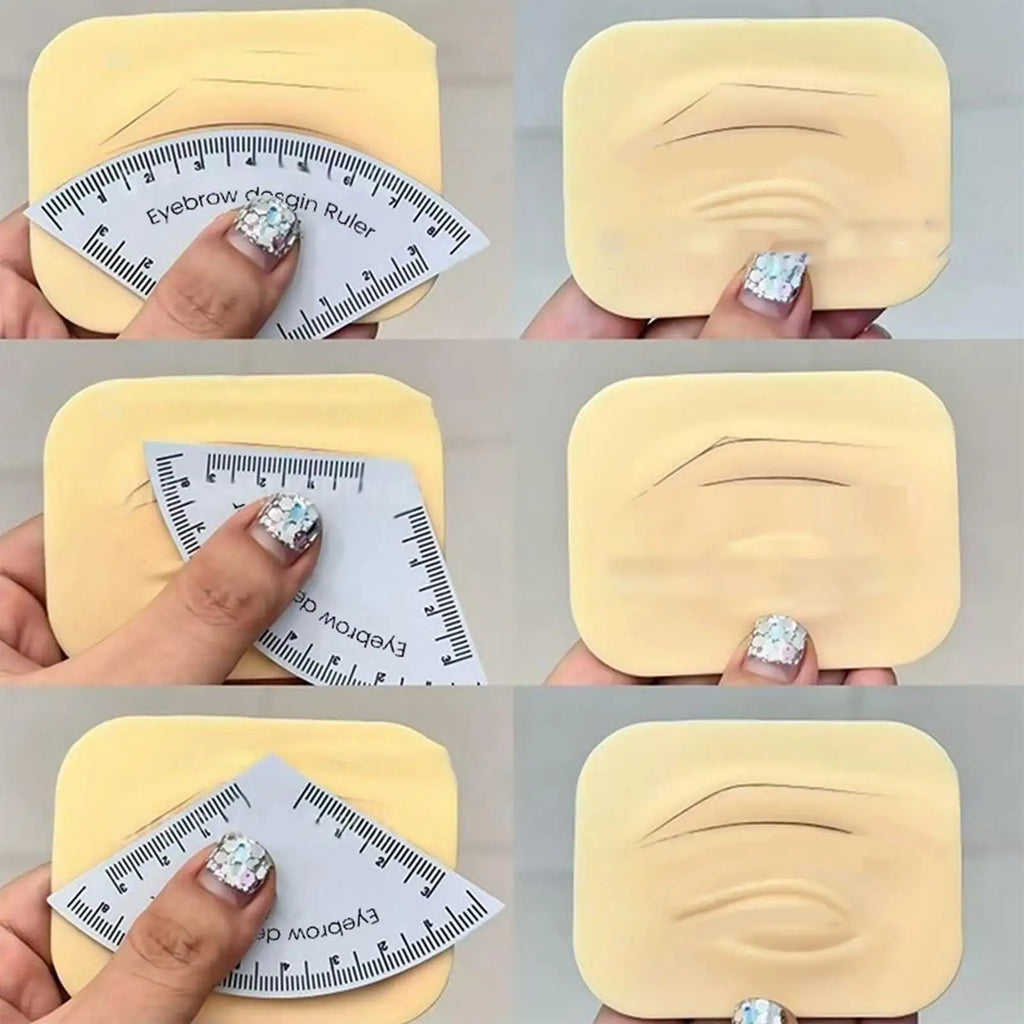 Reusable Eyebrow Ruler – Brow Shaping & Design Tool Eyebrow Shaping Tool Zpaxo