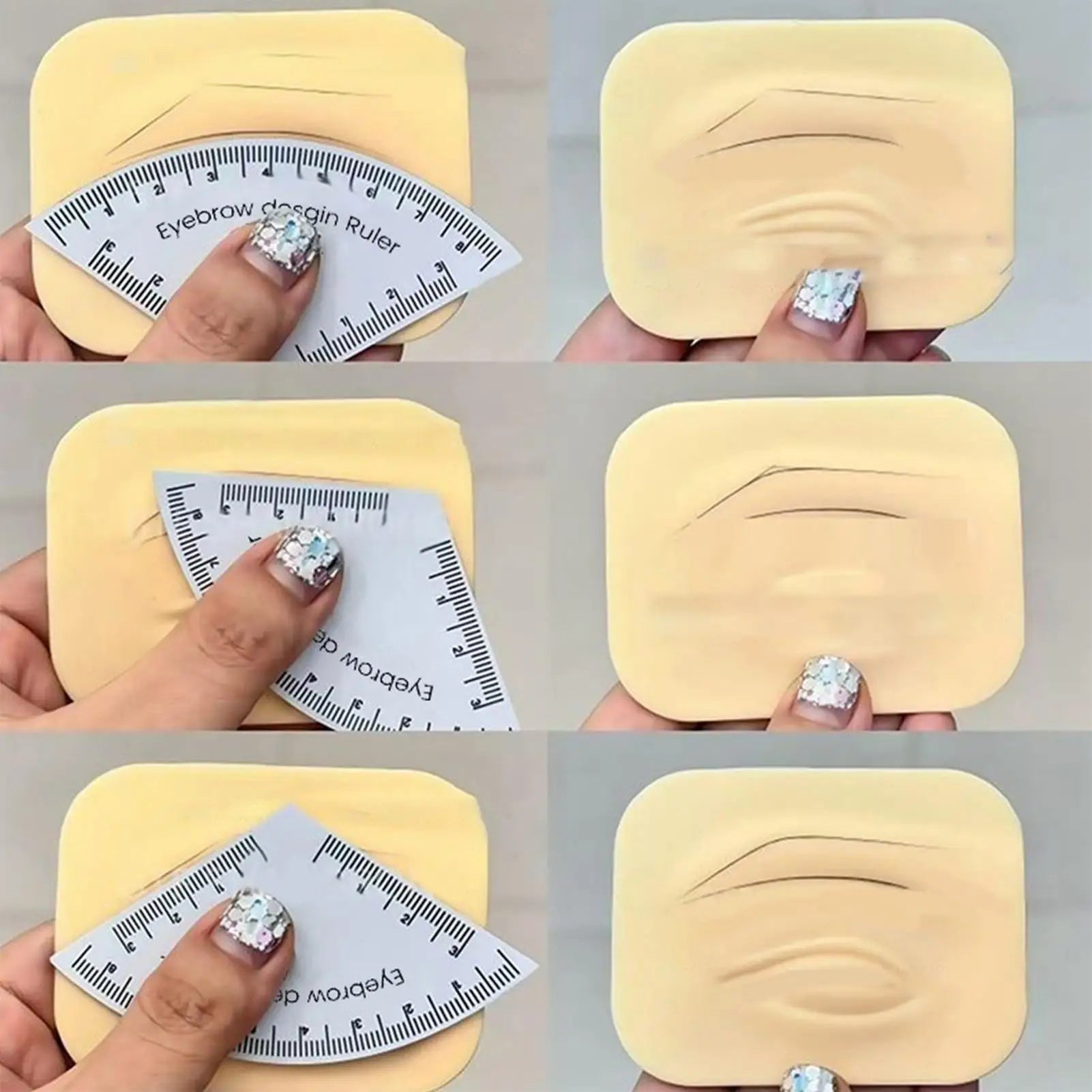 Reusable Eyebrow Ruler – Brow Shaping & Design Tool Eyebrow Shaping Tool Zpaxo
