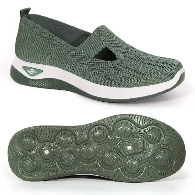 Outdoor Shoes Women Walking Slip Arch Support Memory Foam Breathable