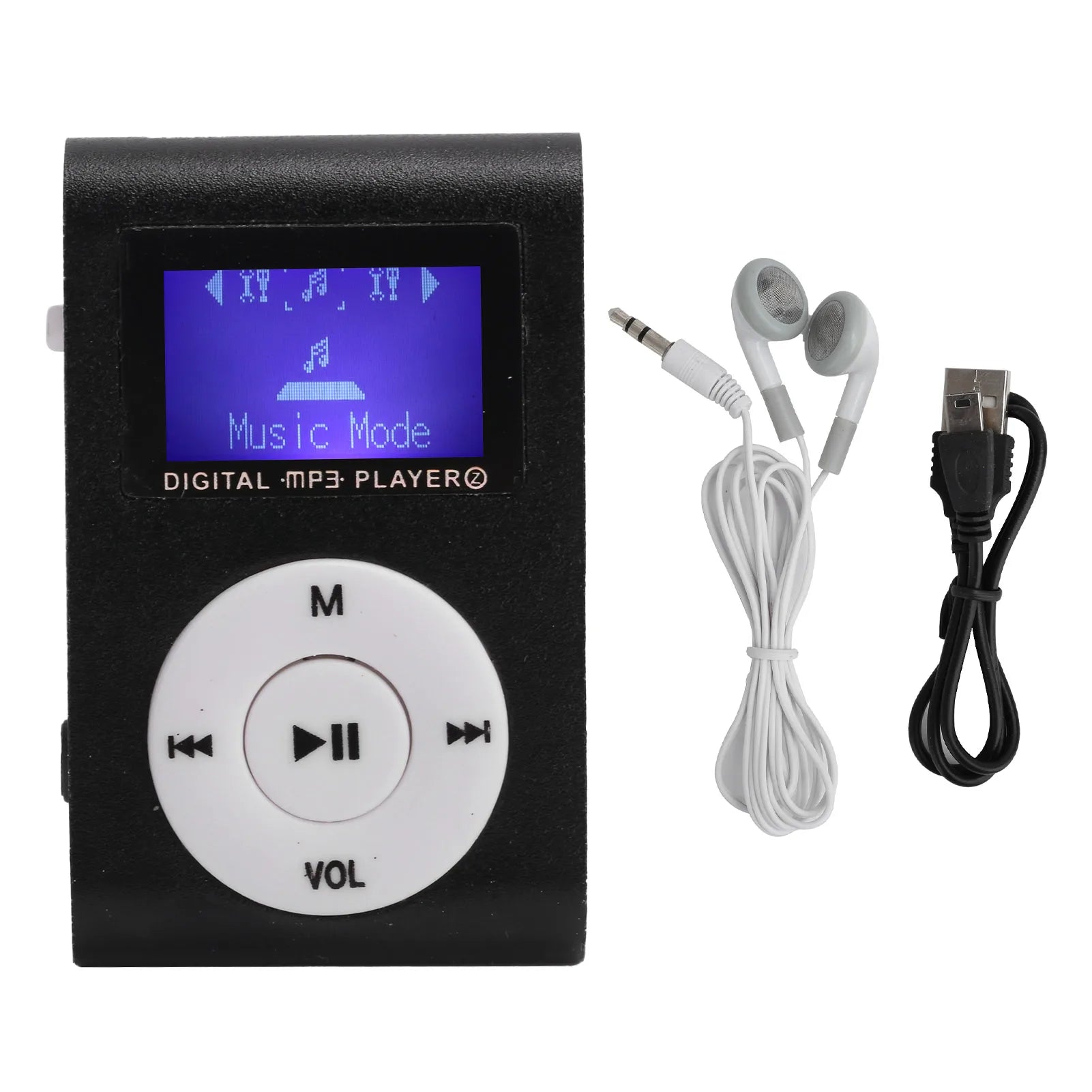 MP3 Portable Mini Music Player Sports Backclip LCD Screen Support