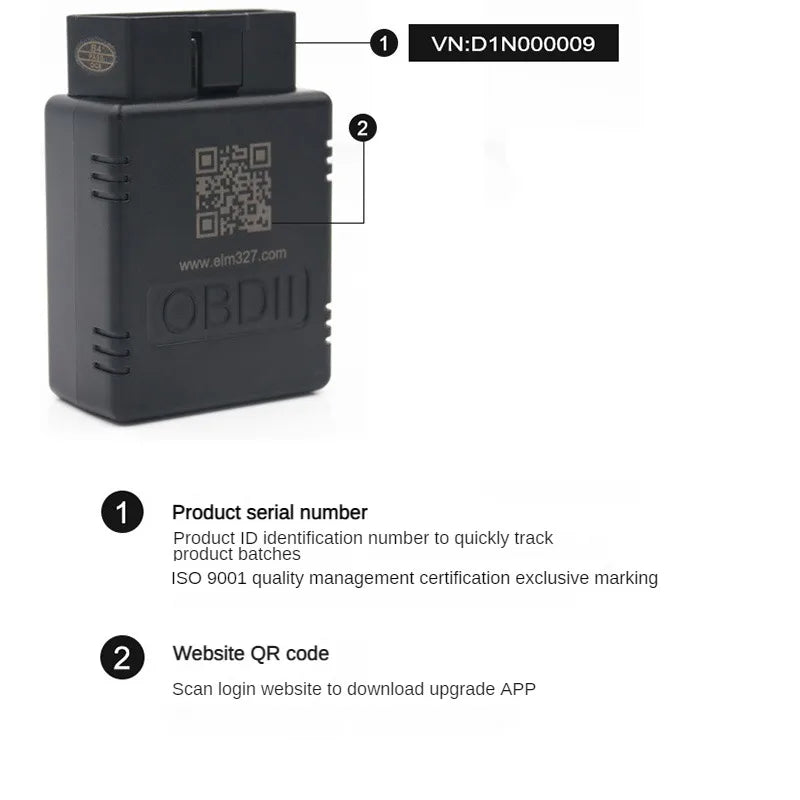 Automotive Diagnostic Tools Bluetooth-Compatible OBD2 Scanner V1.5 Code Reader OBDII Diagnosis Scanner for Android IOS Windows Zpaxo