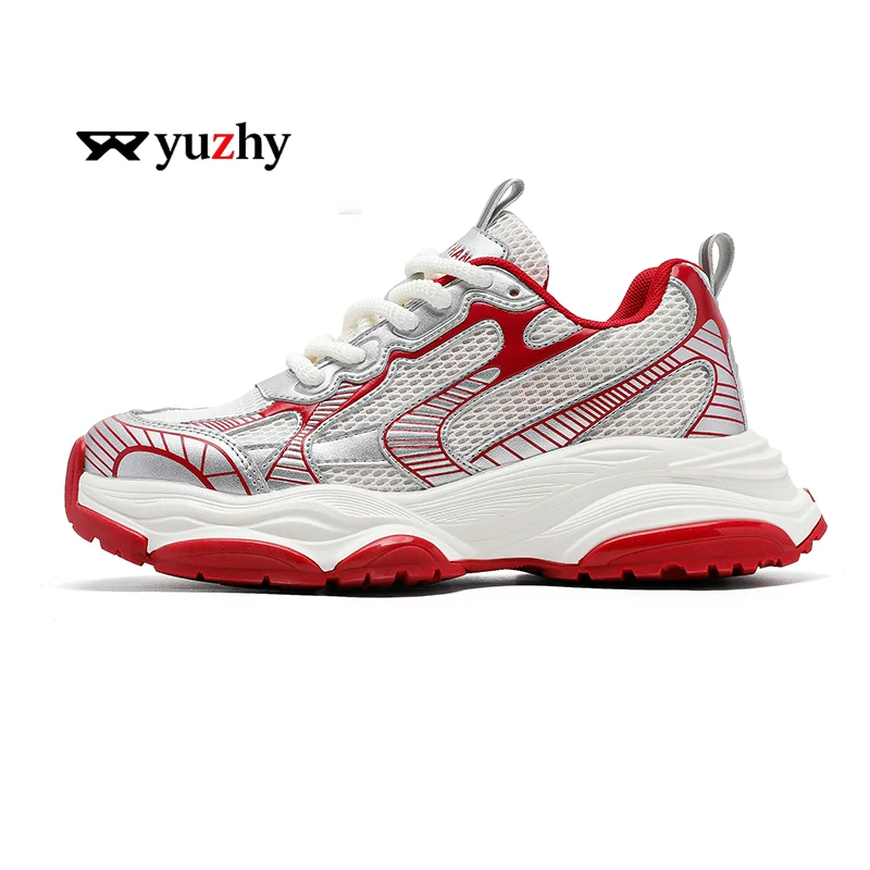 Men's Casual Sneakers Luxury Trainer Shoes Breathable Race Running