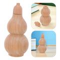 Hand Carved Wooden Peach Wood Gourd Feng Shui Decor Prosperity Charm