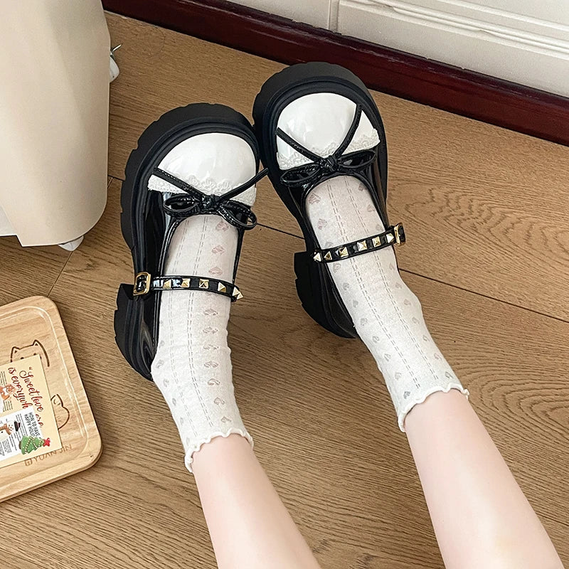 Spring Autumn Women's Bow Embellishment Heel Shallow Mouth Single Zpaxo