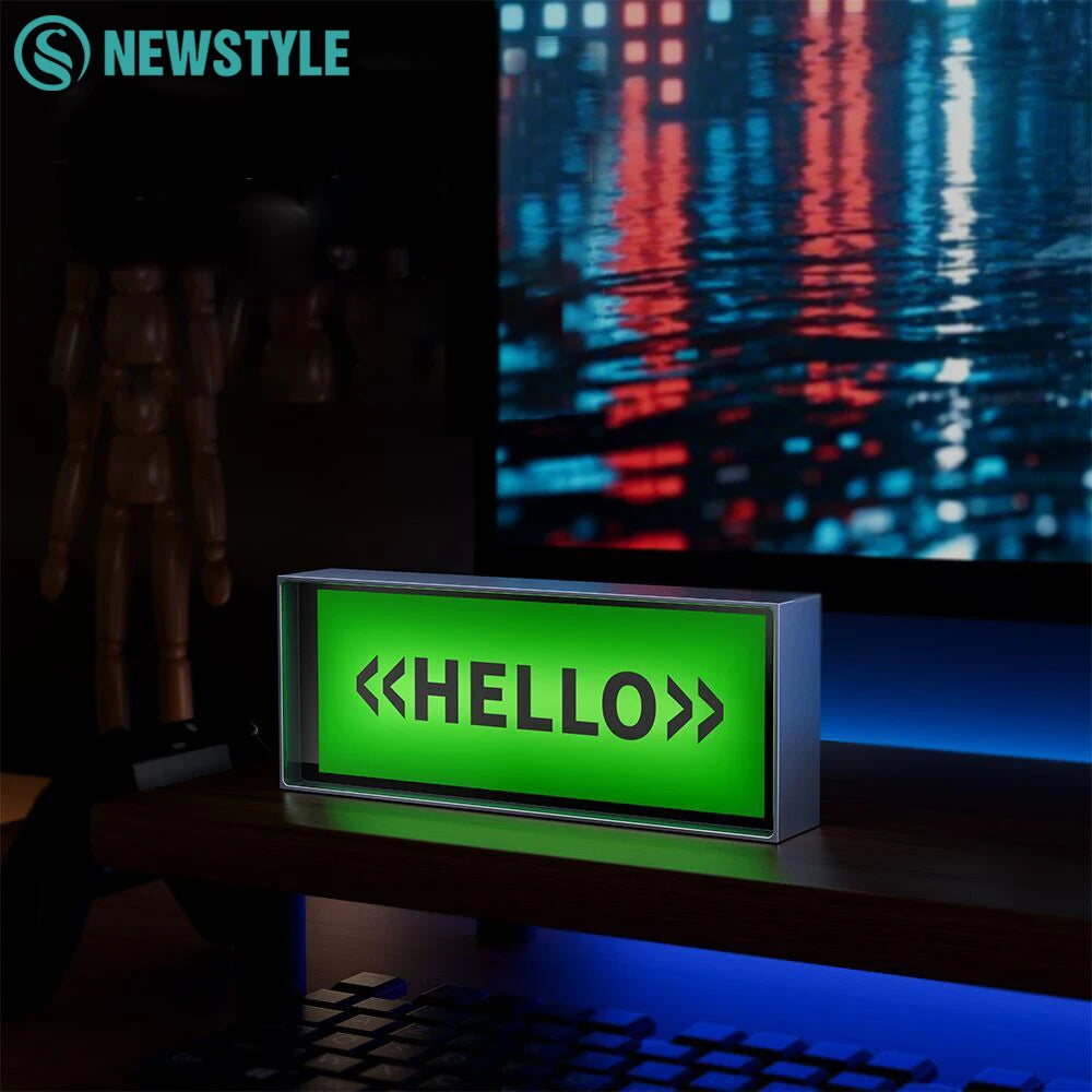 RGB Quantum Clock Night Light Smart IPS APP Control Color Dispaly Screen DIY Gaming Desktop Lamp For Home Decoration Gift Zpaxo