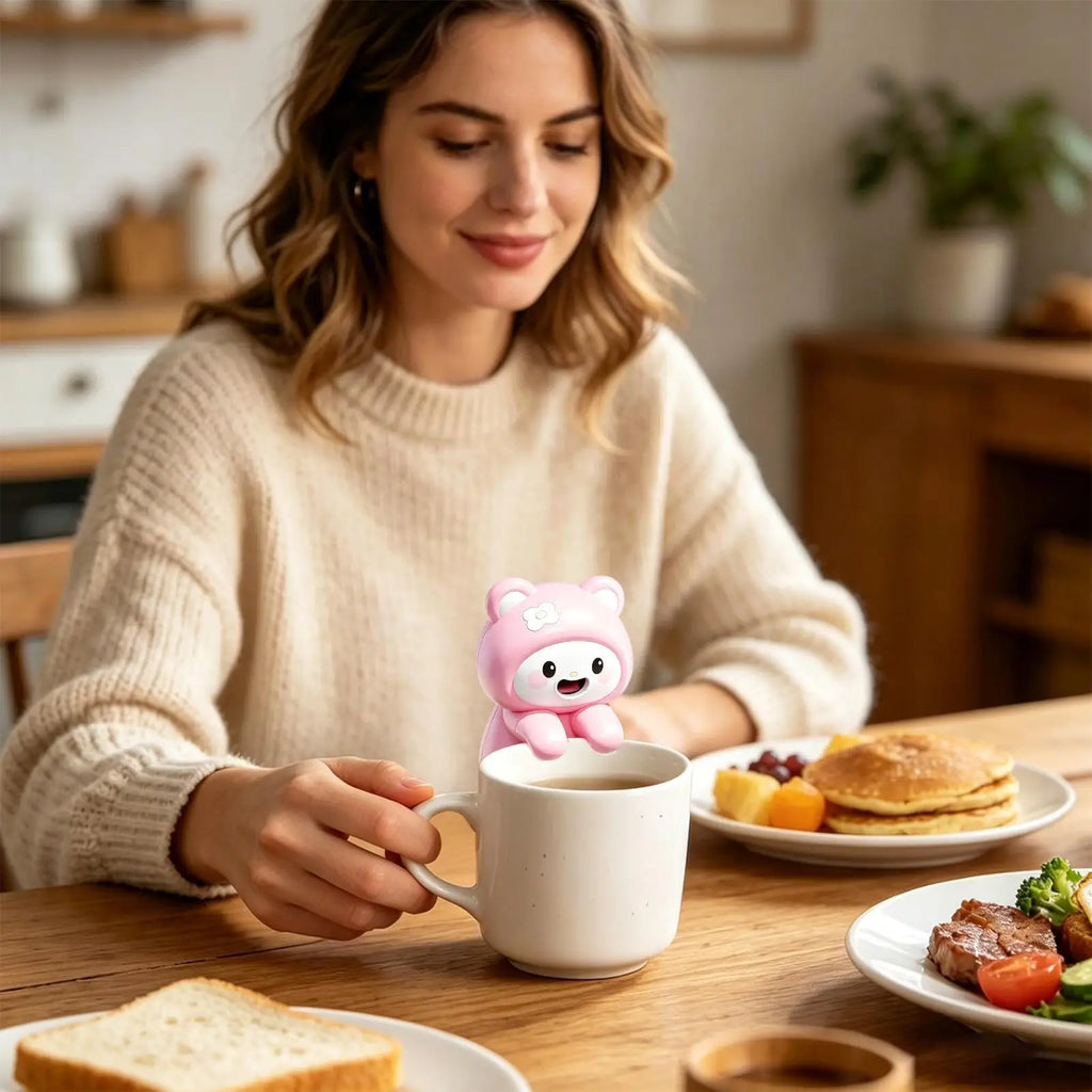 Small Fan For Cooling Food Quiet Animal Shape USB Rechargeable Personal Soup Cooler Fan For Soups Stews Coffees Teas Baked Goods Zpaxo