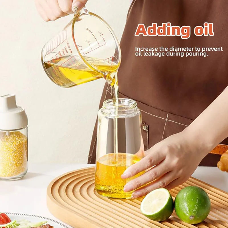 2in1 500ml plastic Oil Sprayer Oil Spray Bottle Oil Tank BBQ Kitchen Baking BBQ Picnic Kitchen Tools for Businesses Zpaxo