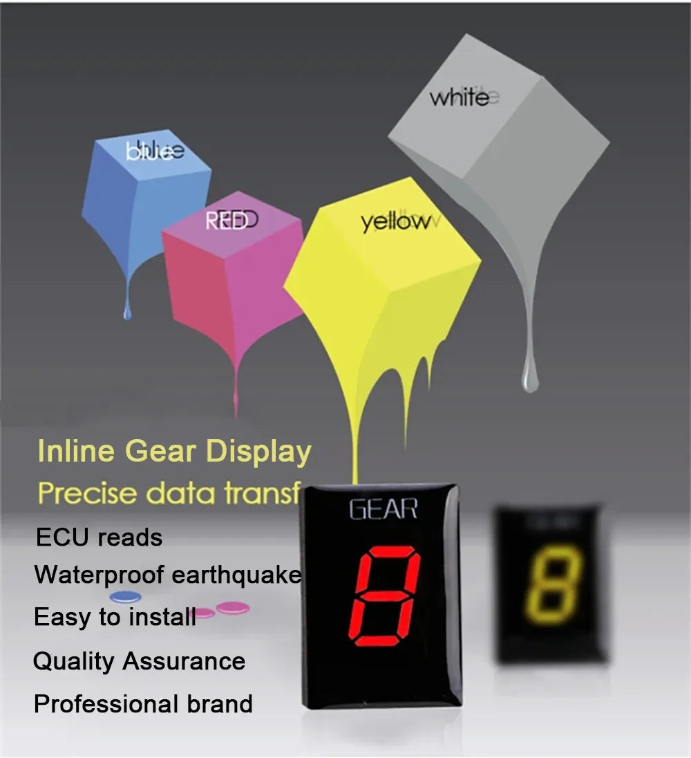 Gear Indicator For Kawasaki ER6N Z1000SX Ninja400 Z1000 Z800 Z750 Versys 650 Z650 W800 Motorcycle Speed Display Meter Accessory Zpaxo