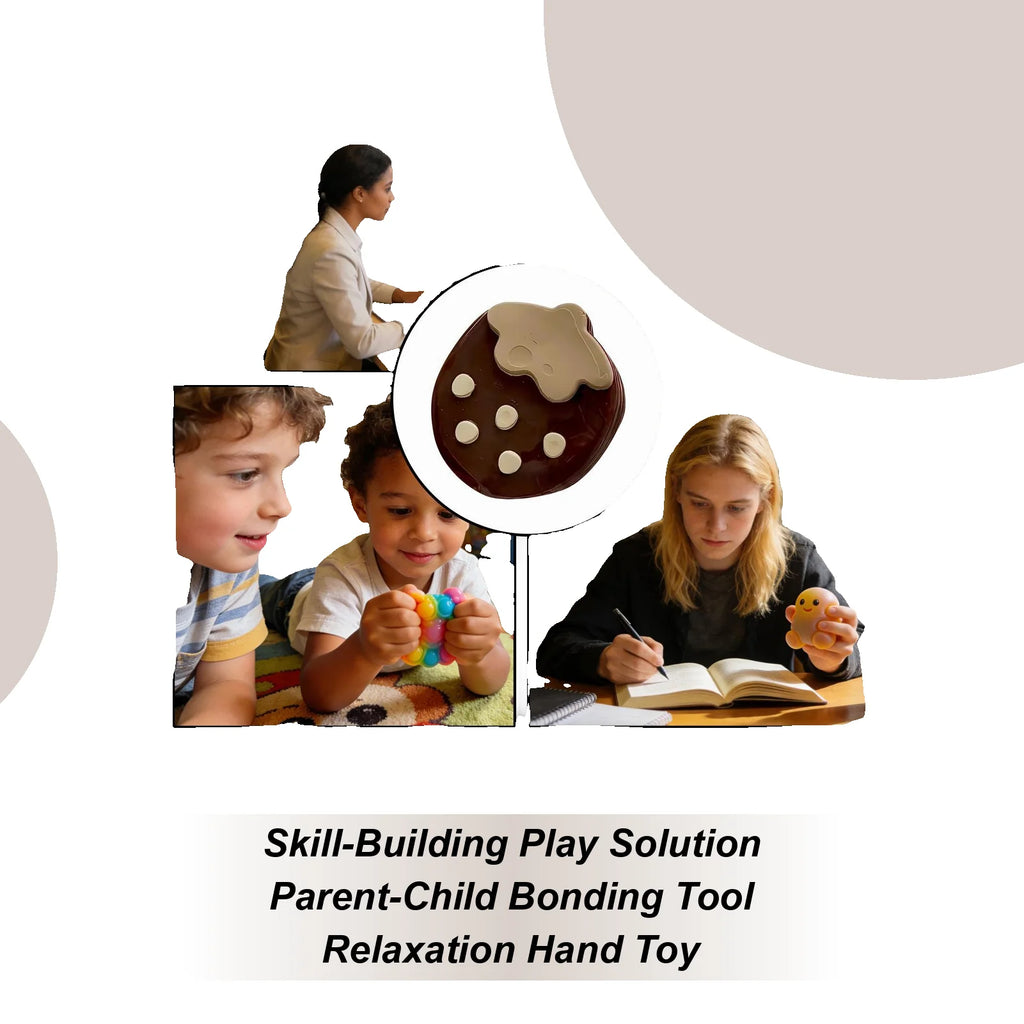 Squeeze Fidget Toy Elastic Interactive Silicone Reusable Fidget Pinch Toys For Boys Girls Children Teens Adult Women Men Zpaxo