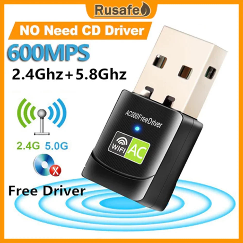 USB Wifi Dongle Bluetooth Wireless Adapter Receiver Network Signal Zpaxo