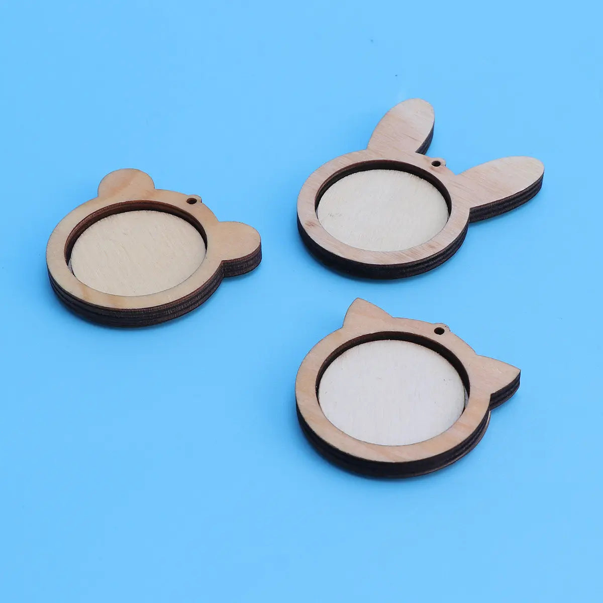 Mini Wooden Embroidery Hoops Eco-friendly Smooth Refined Wood Cross