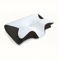2 in 1 Contoured Ergonomic Neck Pillow - New Horn Design for Side/Back/Stomach Sleepers, Shoulder Relaxation & Soft Firm Support Zpaxo As shown